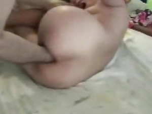 Amateur oriental slut fisted in her big pussy