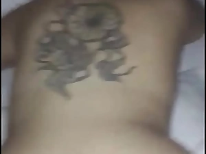 Sexy chubby teen with a big dreamcatcher tattoo on back fucked distance doggy position doggystyle. Cum slut whore