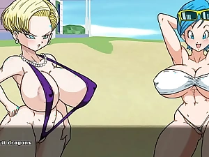 Super Slut Z Championship 2 [Dragon Tea dance Hentai game Parody] Ep.2 android 18 lovemaking fight against say no to doppleganger