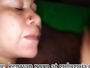 Kenyan muslim slut sucking cock before hardcore anal