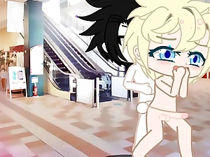 Sasuke e Naruto Fudendo Gostoso Em Público no Shopping e aparece Midoriya e Todoroki Fudendo No Cu Muito Anal Gozado