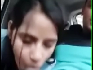 Indian step Breast-feed Giving Blowjob To In Car