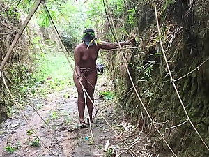 Please Someone Should Support Me I'm Unthinking I Missed My Way With reference to This Forest I Was Going The Pole Bathroom Please Support Me, Queen Anita The No.1 Pole Outdoor Turning In The Africa With Big Ass