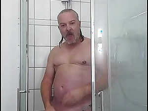 Thongslut having a shower