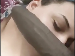 Fat white slut chokes upstairs 12 fro moonless big daddy dick