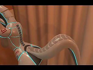 Blue-blooded video: Sex about a G android. Porn about a robot. VR porn game. Game: Heat vr.