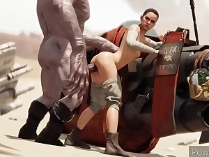 Rey fucked away from monster cock