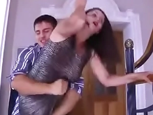 Horny son licks and abuses his mom in every possible way