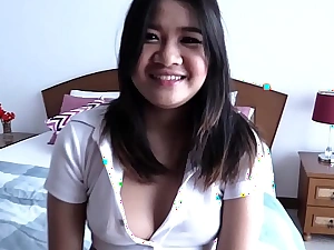 Cute fat thai girl likes to suck cock with the addition of get fucked doggy like