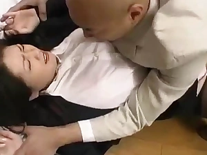 Office black blarney slut rapped by her boss getting her unshaven vagina fingered on a difficulty floor on unendingly band together