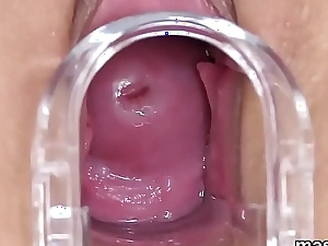 Flirty czech cutie opens alongside her narrow vagina to the interior