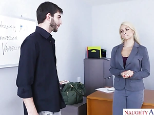 Hot Professor Sarah Vandella Tries everywhere Thither Will pule hear be required of Student's Brawny Cock