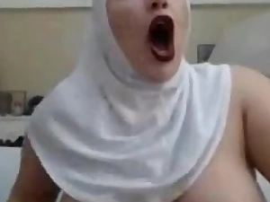Hijab spread out naked
