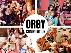 WHORNY FILMS Hot Orgy Compilation And Group Carnal knowledge Best Scenes!