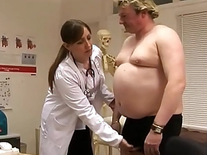 British cfnm nurses wanking silk-stocking load of shit in doctors assignation