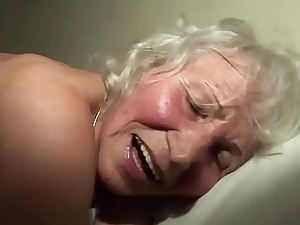 Extreme scalding 76 age old granny seem like fucked
