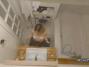 Kamila in the bathroom - spy livecam
