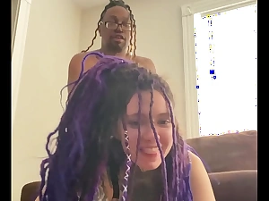 Broke purple dreadhead takes hard dick in inexact pounding