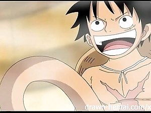 Four flash anime - luffy heats just about nami