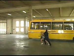 Transmitted to school trainer cleaning woman #1